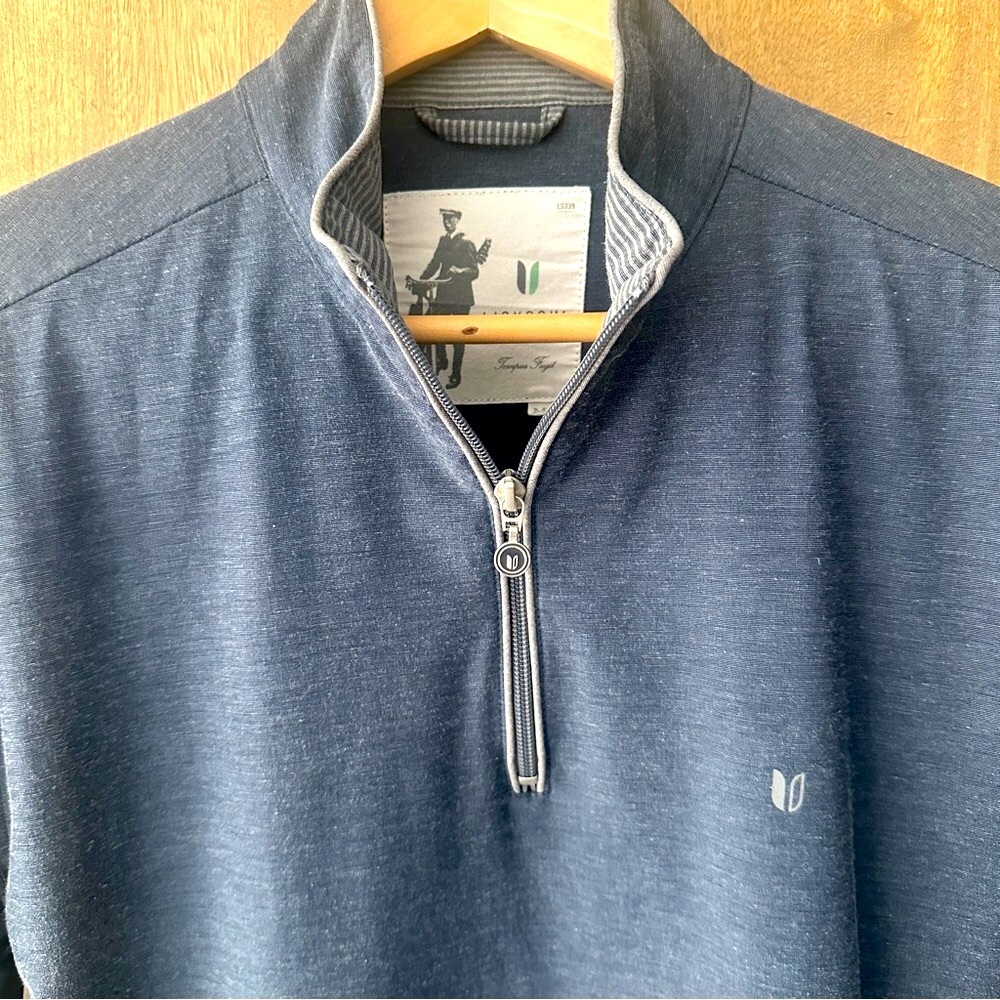 Linksoul Men's 1/4 Zip Navy Windbreaker Jacket w/ Chambers Bay Logo 🔥 Size M